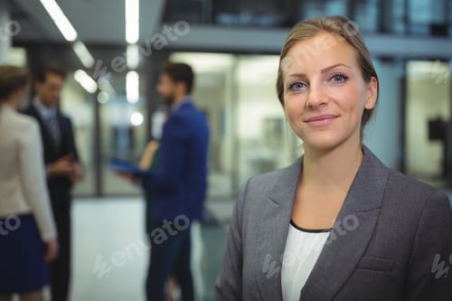 Preview: Portrait Of Smiling Businesswoman In Office