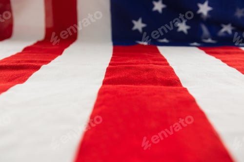 Preview: American Flag Close-Up with Red, White, and Blue