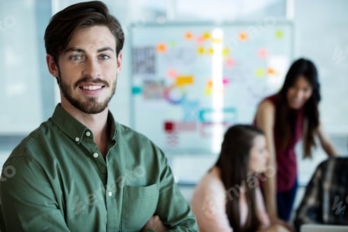 Preview: Portrait Of Smiling Man In Office