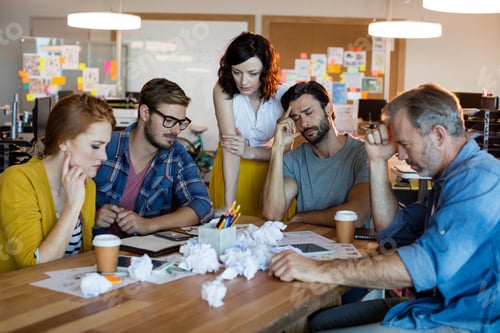 Preview: Creative Business Team Having A Brainstorming Session In Office