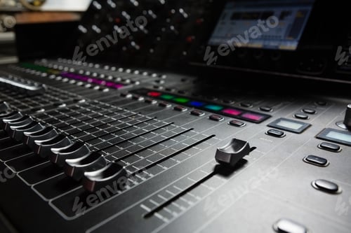 Preview: Close-Up Of Sound Mixer In Recording Studio