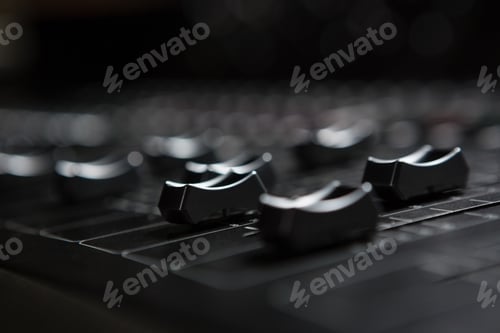 Preview: Close-Up Of Sound Mixer In Recording Studio
