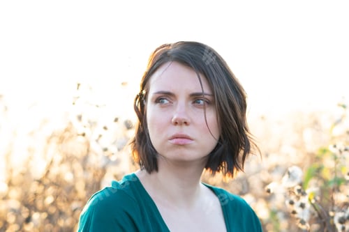 Preview: Portrait Of A Young Beautiful Girl In The Summer In The Field