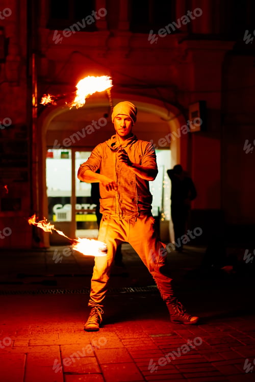 Preview: The Guy On The Street Turns A Torch Of Fire