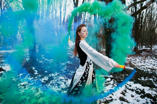 Preview: Girl With Smoke Bombs