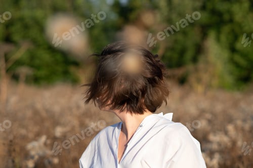 Preview: Portrait Of A Young Beautiful Girl In The Summer In The Field