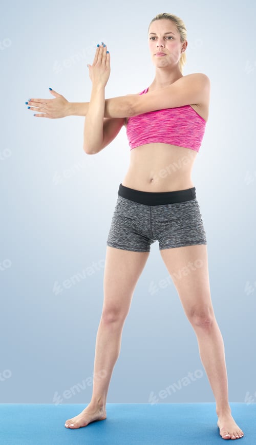 Preview: Woman Making Pilates Mat Exercises.
