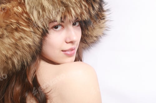 Preview: Portrait Of The Girl In A Fur Cap.