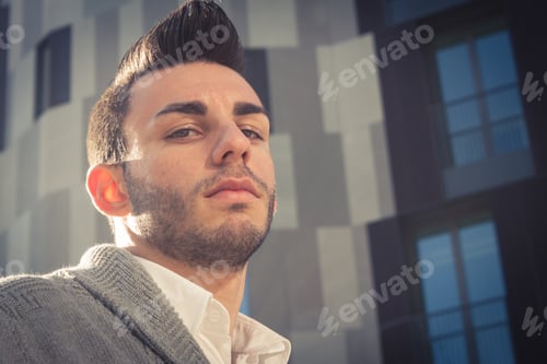 Preview: Portrait Of A Handsome Young Man With Beard