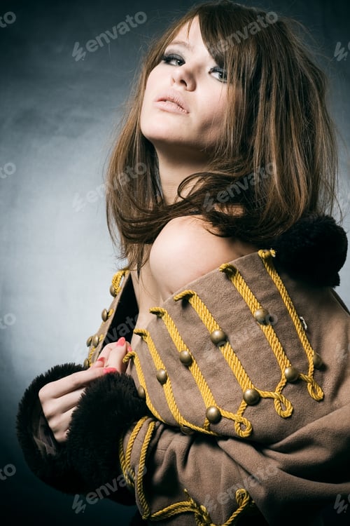 Preview: The Sexual Young Woman In A Suit Of The Hussar.