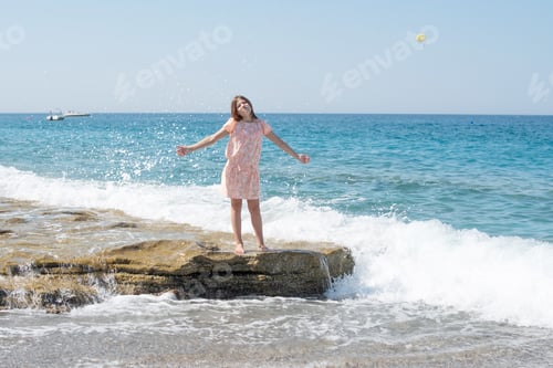 Preview: Girl Having Fun Near The Sea