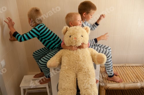 Preview: Parents Bought New Washing Machine Of New Model Latest Generation. Children Try To Turn It On And