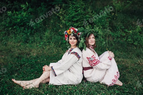 Preview: Young Pagan Slavic Girl Conduct Ceremony On Midsummer