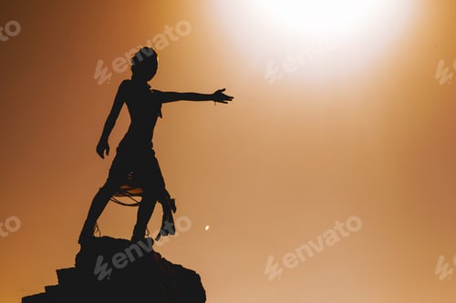 Preview: Woman Standing Agains The Sun