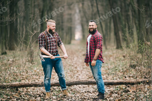 Preview: Two Bearded Man. Lumberjacks.