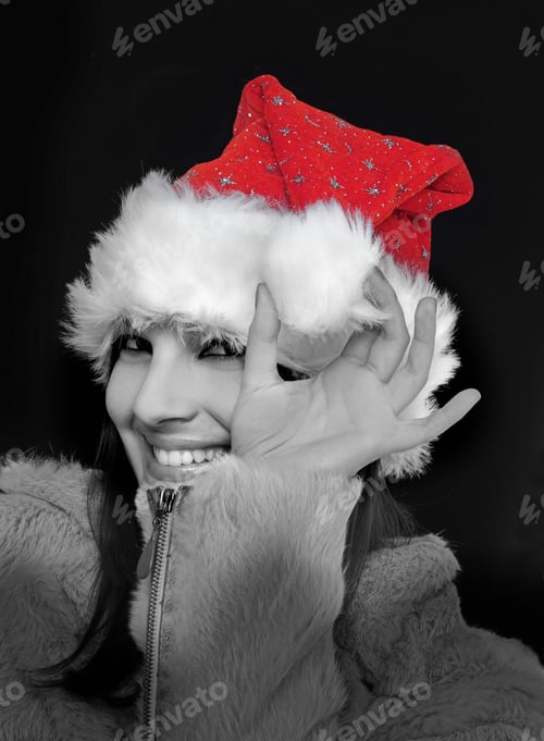 Preview: Portrait Of Happy Christmas Girl