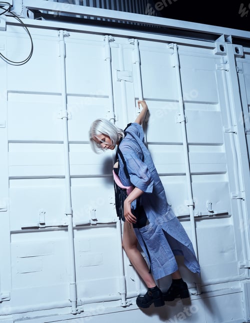 Preview: Fashion And Street Style. Night Fashion Photography.