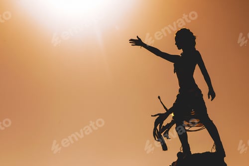Preview: Woman Standing Agains The Sun