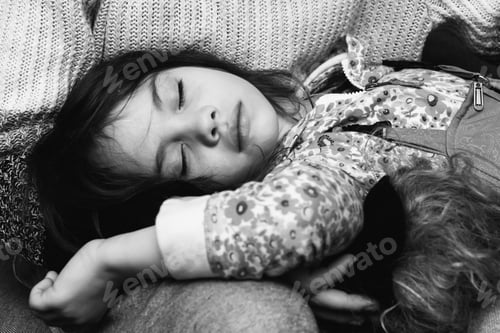 Preview: Baby Rests In The Lap Of Mother