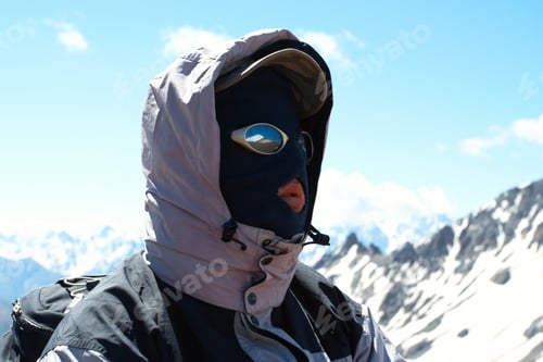 Preview: Hiker High At The Mountains Looks At The Ultimate Aim Of His Trip. It Is Reflected At His Glasses