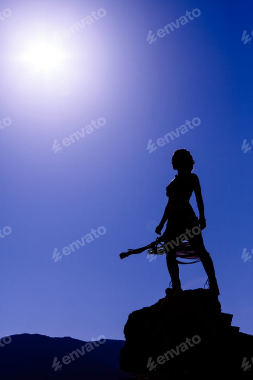 Preview: Woman Standing Agains The Sun