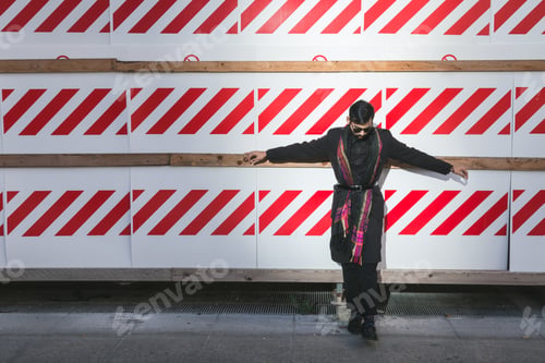 Preview: Handsome Indian Man Posing In An Urban Context. Street Fashion And Style.