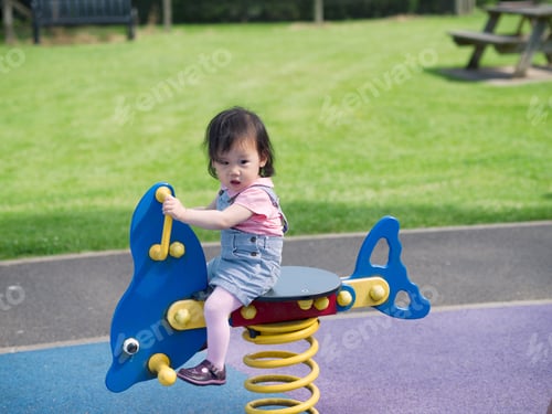 Preview: Baby Girl On Rocking Horse