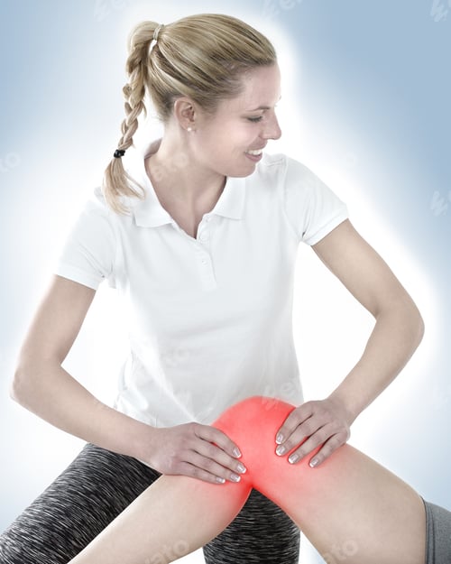 Preview: Doctor Is Stretching Woman Leg On Physiotherapy Session.