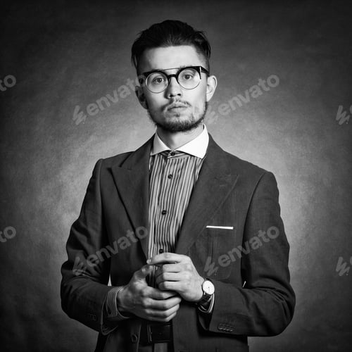 Preview: Portrait Of A Young Fashionable Hipster Man