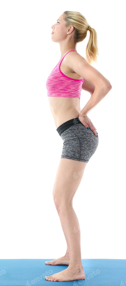 Preview: Woman Making Pilates Mat Exercises.