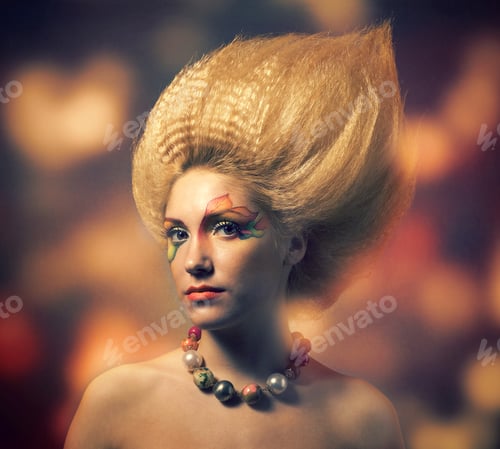 Preview: A Beautiful Woman In The Autumn Image.