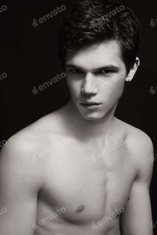 Preview: Duotone Shot Of Handsome Sexy Young Man