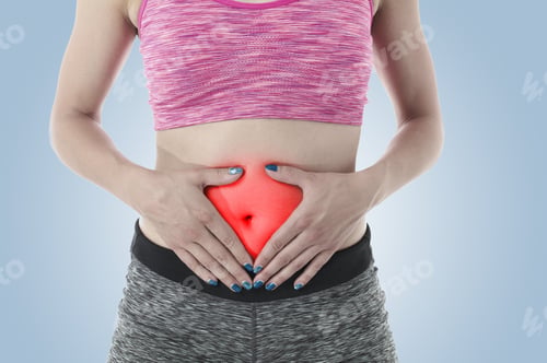Preview: Young Woman With Adombinal Pain And Stomach Cramps