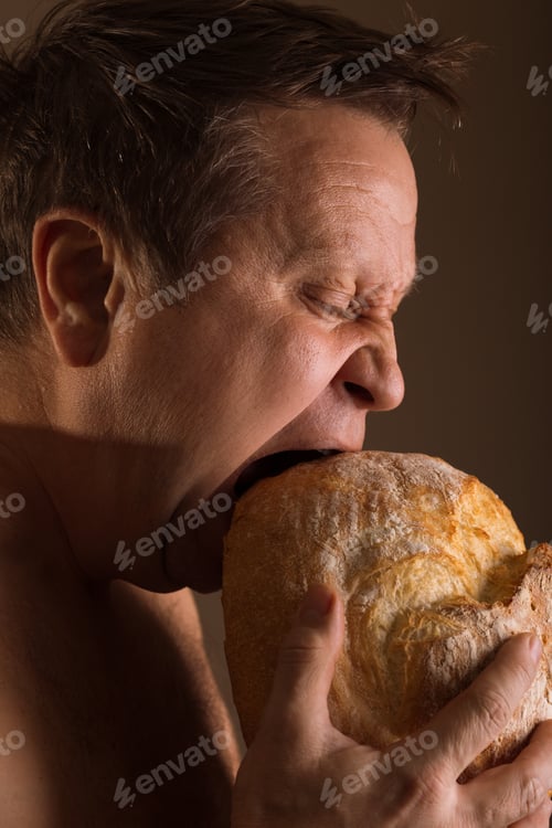 Preview: A Man And A Loaf Of Bread. Human Emotions
