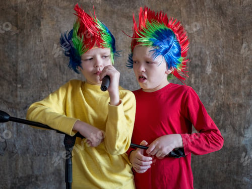 Preview: Two Happy Boys Received Latest Smartphone Models As Gift From Their Parents. Children Turned On