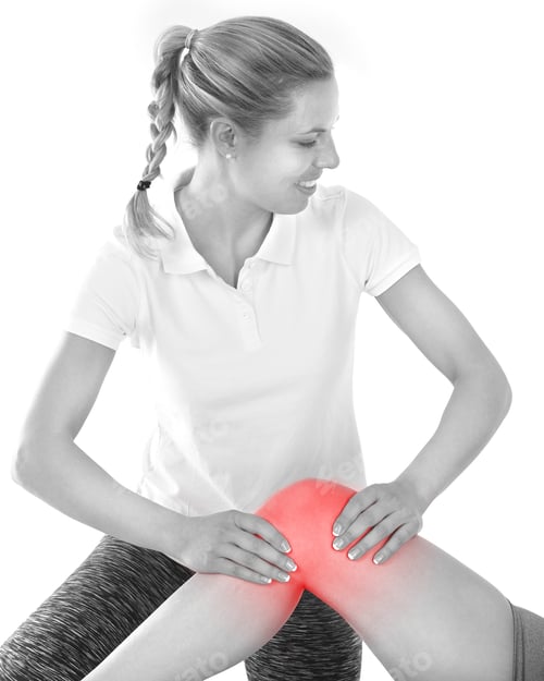 Preview: Doctor Is Stretching Woman Leg On Physiotherapy Session.