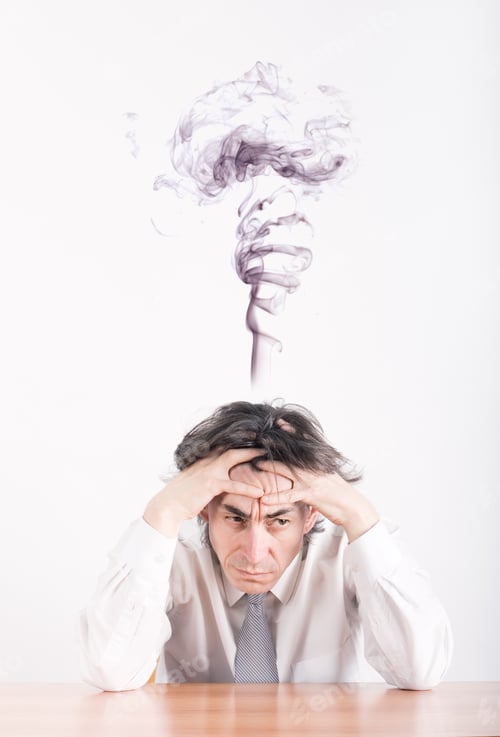 Preview: Businessman In Depression Is Sitting At The Table.