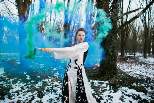 Preview: Girl With Smoke Bombs