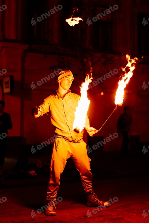 Preview: The Guy On The Street Turns A Torch Of Fire