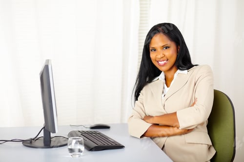 Preview: Portrait Of A Young Confident Businesswoman At Work