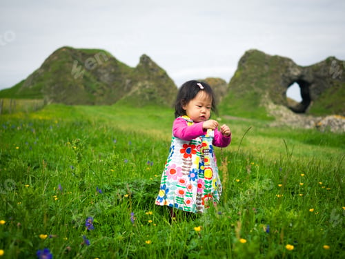 Preview: Baby Girl Playing Outside,Northern Ireland