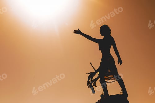 Preview: Woman Standing Agains The Sun