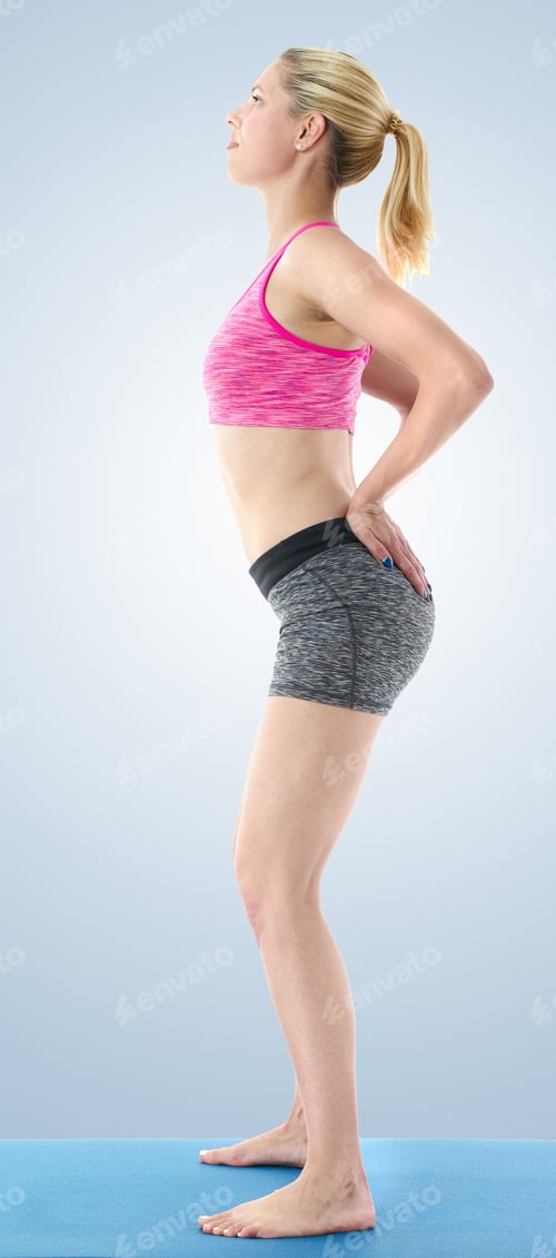 Preview: Woman Making Pilates Mat Exercises.