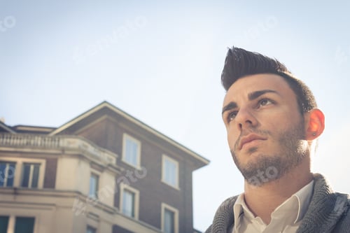 Preview: Portrait Of A Handsome Young Man With Beard