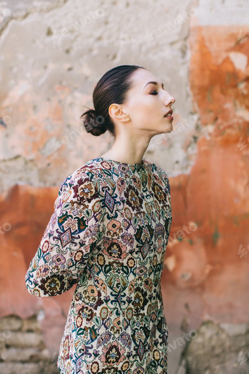 Preview: Portrait Of A Beautiful And Fashionable Girl.
