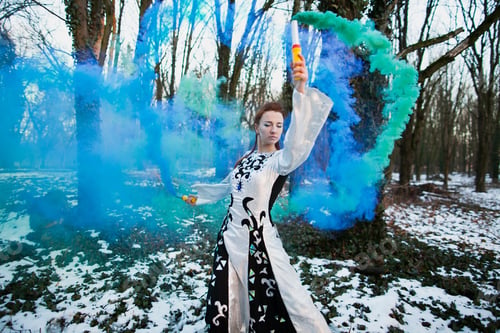 Preview: Girl With Smoke Bombs