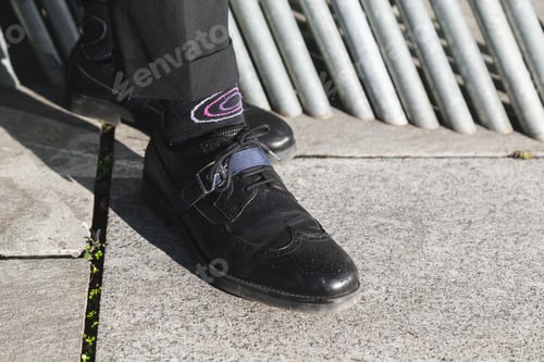 Preview: Detail Of Handsome Indian Man Posing In An Urban Context. Street Fashion And Style.