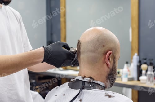 Preview: Making Hairstyle For Man In A Barber Shop, Hair Care For Men