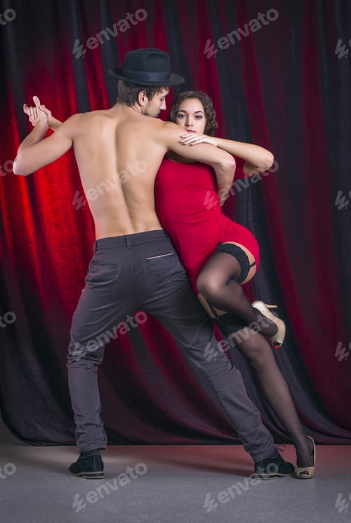 Preview: Man And A Woman In The Most Romantic Dance: Tango.