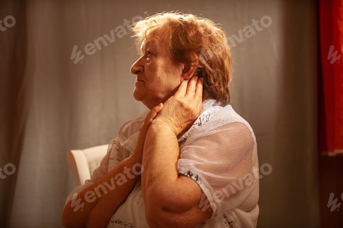 Preview: Elderly Woman With Hearing Impairment Received Hearing Aid Of Latest Modification In Center Of